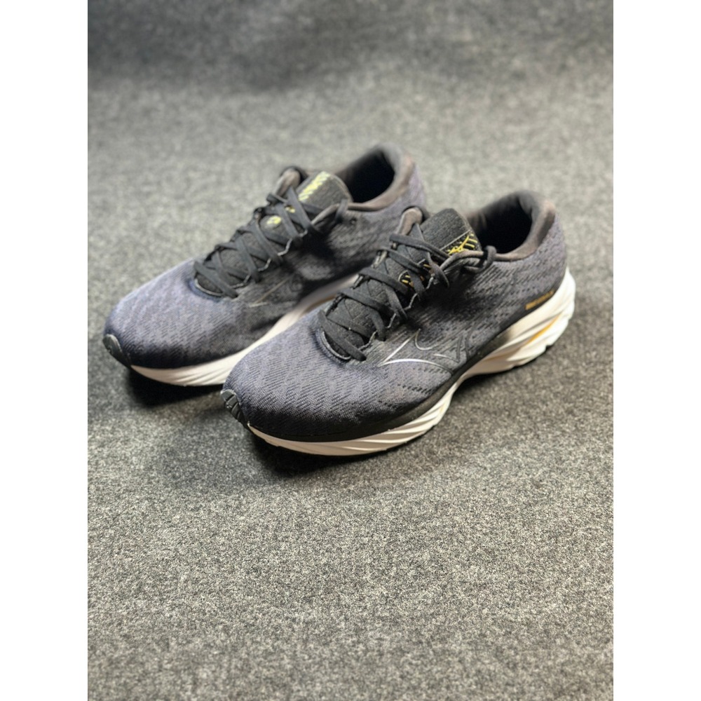 Mizuno Wave Rider 26 Mens Running Shoes Grey Black Gold J1GC220301